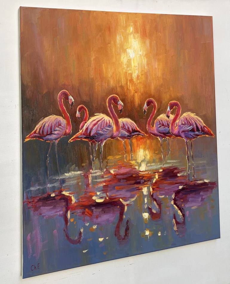 Original Abstract Animal Painting by Eugene Chernyakovsky