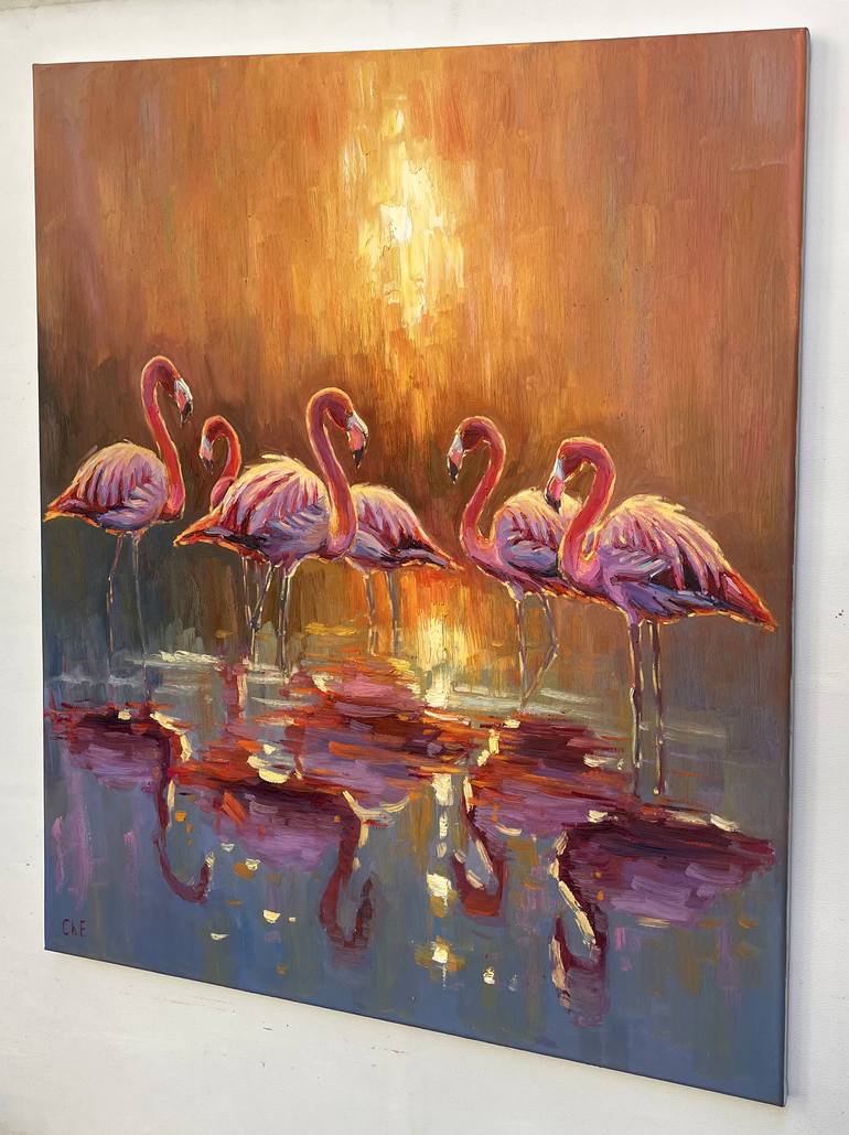 Original Abstract Animal Painting by Eugene Chernyakovsky