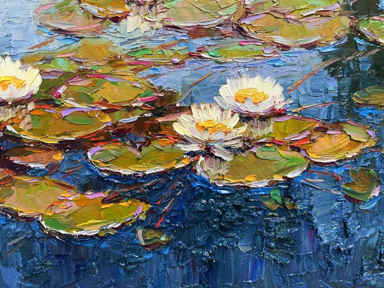 Original Abstract Floral Painting by Eugene Chernyakovsky