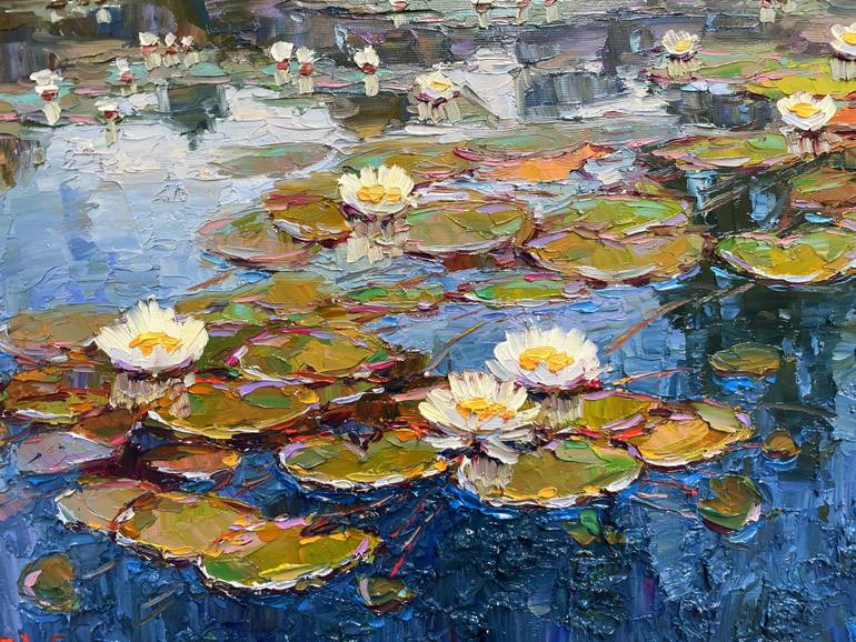 Original Abstract Floral Painting by Eugene Chernyakovsky