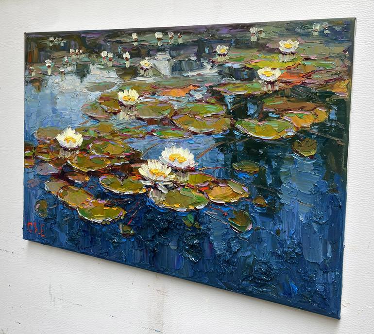 Original Abstract Floral Painting by Eugene Chernyakovsky