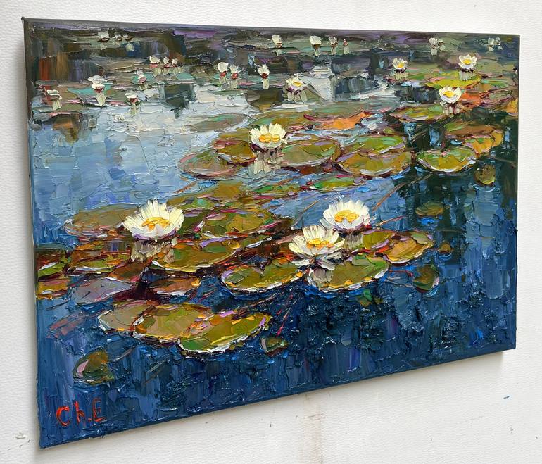 Original Abstract Floral Painting by Eugene Chernyakovsky
