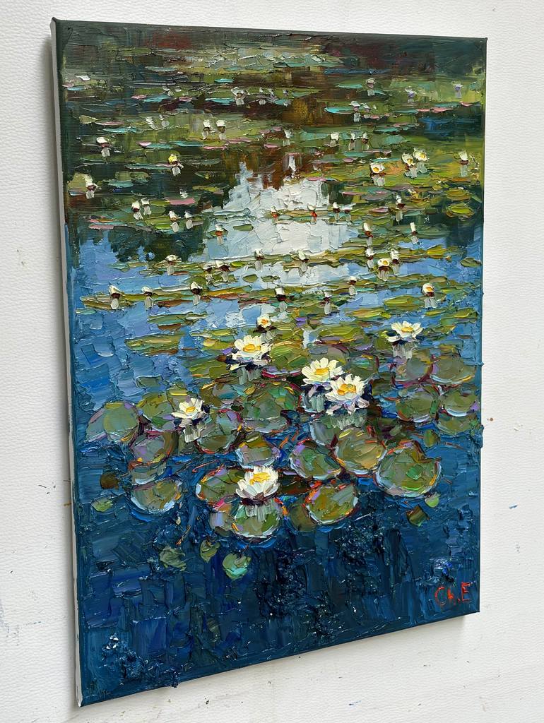 Original Abstract Floral Painting by Eugene Chernyakovsky