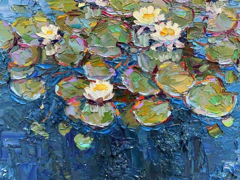 Original Abstract Floral Painting by Eugene Chernyakovsky