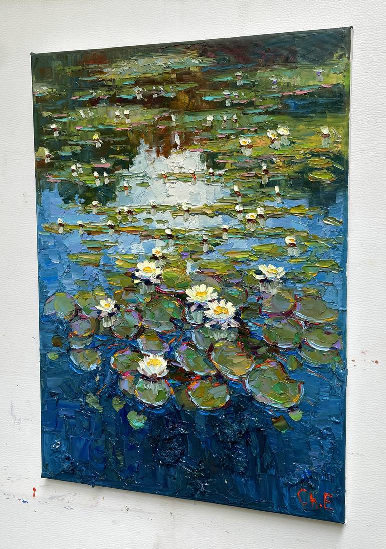 Original Abstract Floral Painting by Eugene Chernyakovsky