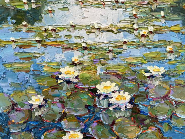 Original Abstract Floral Painting by Eugene Chernyakovsky