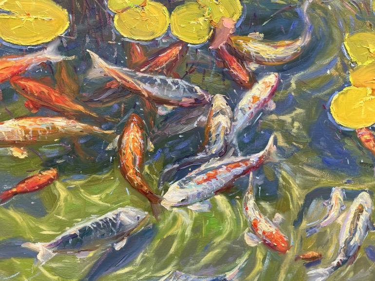 Original Abstract Animal Painting by Eugene Chernyakovsky