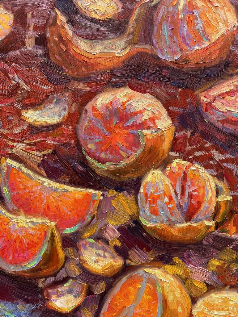 Original Abstract Garden Painting by Eugene Chernyakovsky