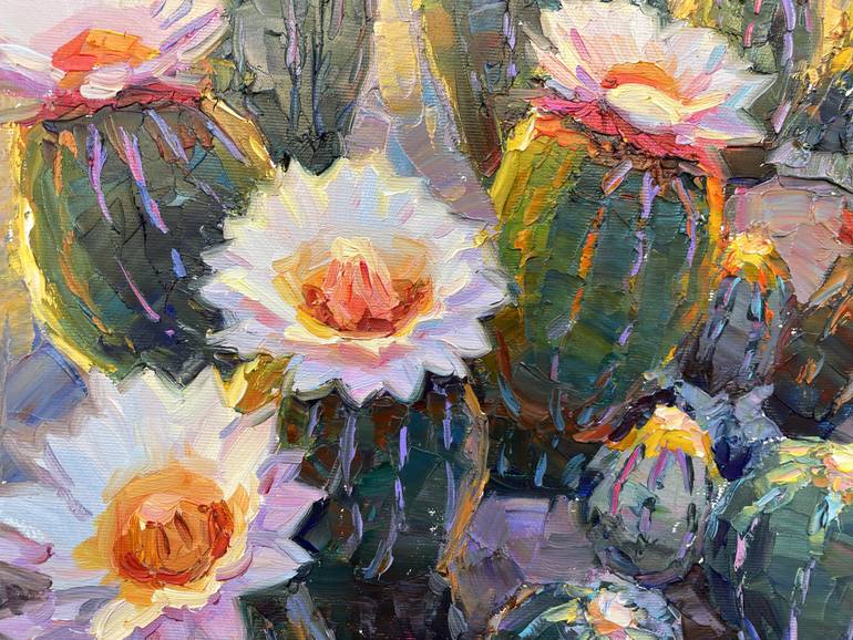 Original Abstract Floral Painting by Eugene Chernyakovsky