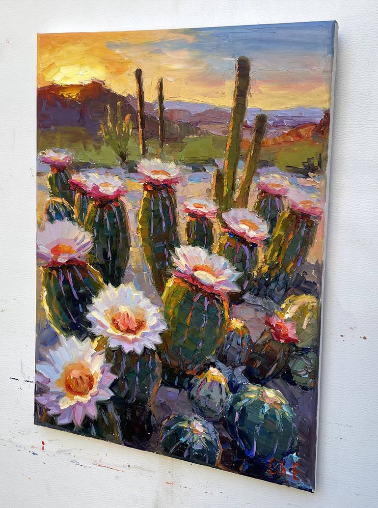Original Abstract Floral Painting by Eugene Chernyakovsky