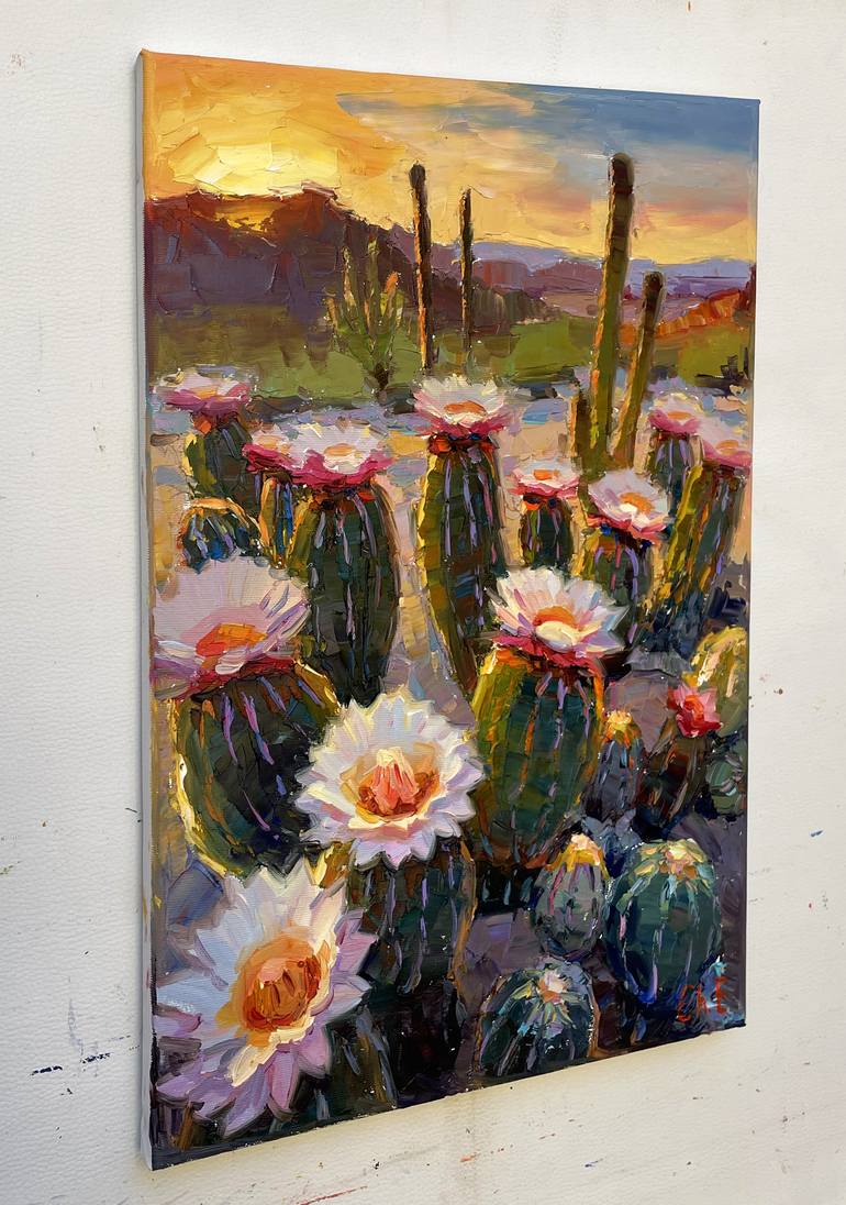Original Abstract Floral Painting by Eugene Chernyakovsky