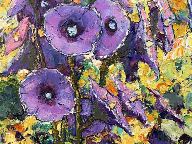 Original Abstract Floral Painting by Eugene Chernyakovsky