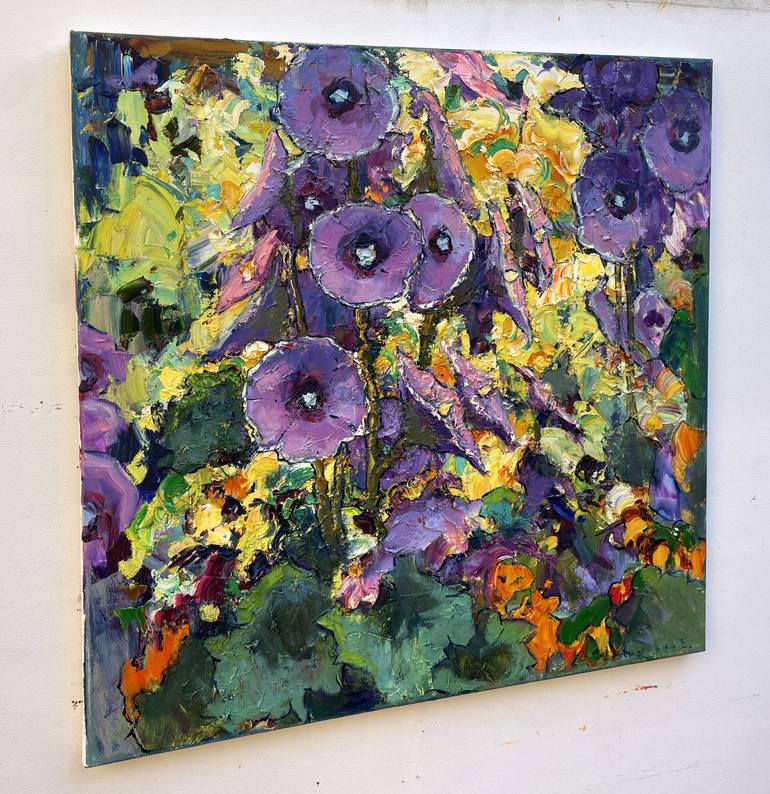 Original Abstract Floral Painting by Eugene Chernyakovsky