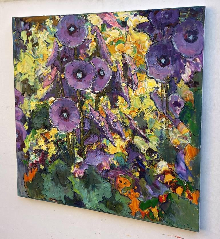 Original Abstract Floral Painting by Eugene Chernyakovsky