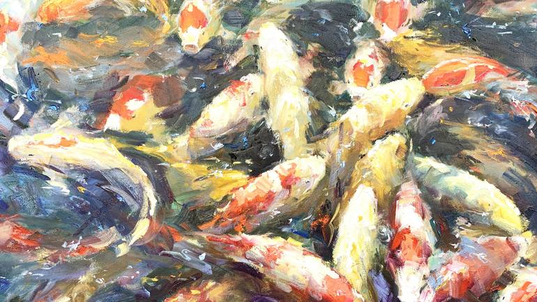 Original Fish Painting by Eugene Chernyakovsky