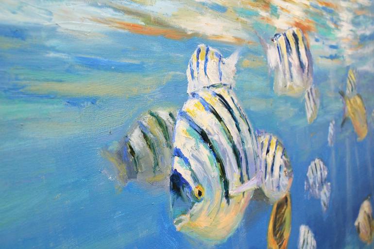 Original Fish Painting by Eugene Chernyakovsky