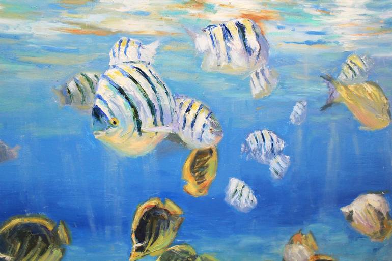 Original Fish Painting by Eugene Chernyakovsky