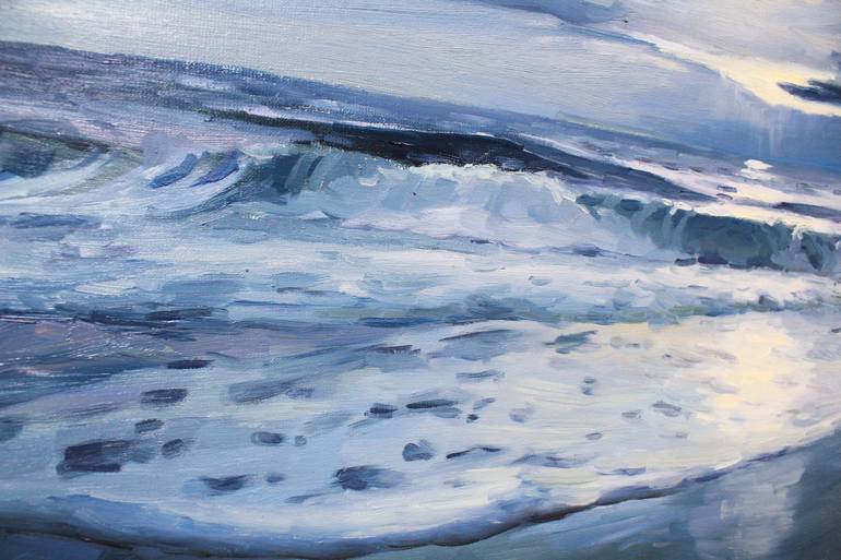 Original Abstract Expressionism Seascape Painting by Eugene Chernyakovsky