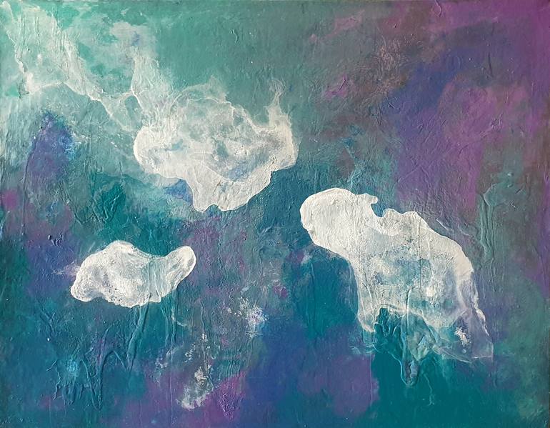 Original Abstract Seascape Paintings by Brigitte Ackland