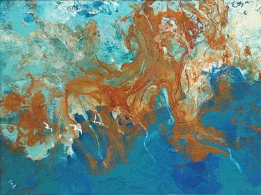 Original Abstract Seascape Paintings by Brigitte Ackland