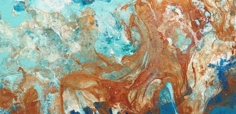 Original Abstract Seascape Painting by Brigitte Ackland