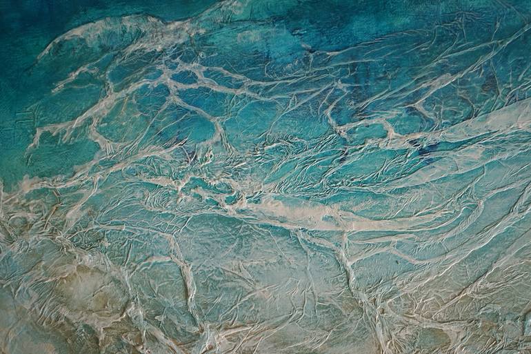 Original Abstract Seascape Painting by Brigitte Ackland