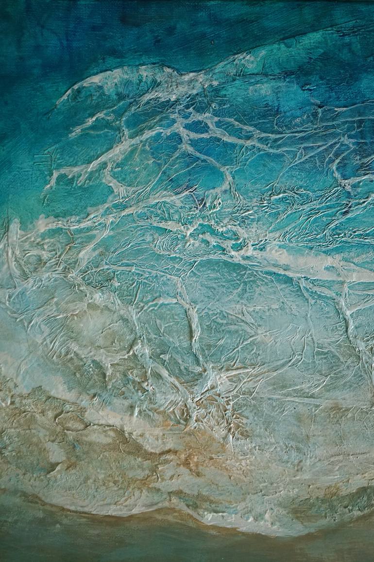 Original Abstract Seascape Painting by Brigitte Ackland