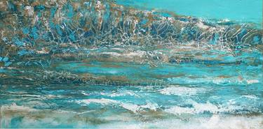 Original Abstract Expressionism Seascape Paintings by Brigitte Ackland