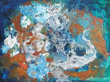 Original Abstract Seascape Paintings by Brigitte Ackland