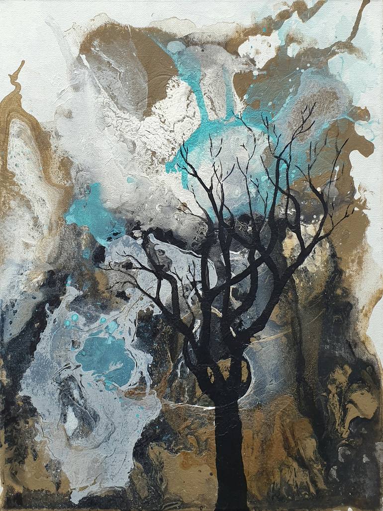 Original Tree Painting by Brigitte Ackland
