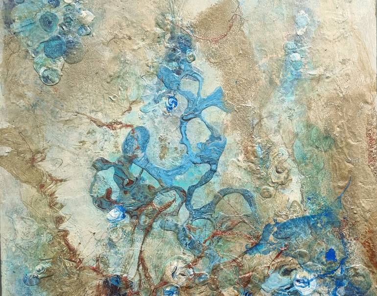 Original Abstract Seascape Painting by Brigitte Ackland