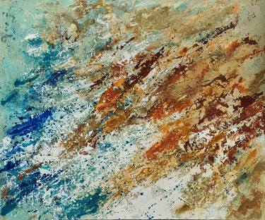 Original Abstract Seascape Paintings by Brigitte Ackland