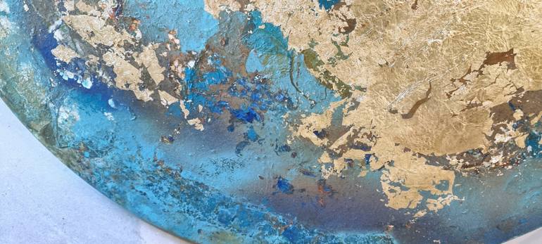 Original Abstract Seascape Painting by Brigitte Ackland