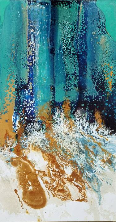 Original Abstract Water Paintings by Brigitte Ackland