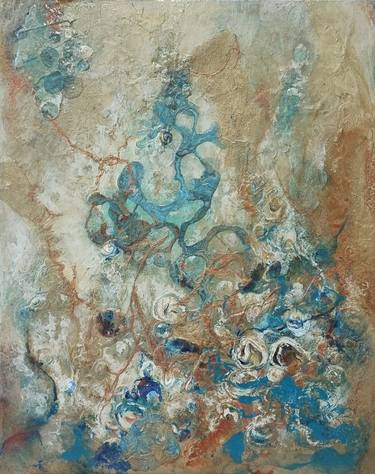 Original Abstract Beach Paintings by Brigitte Ackland