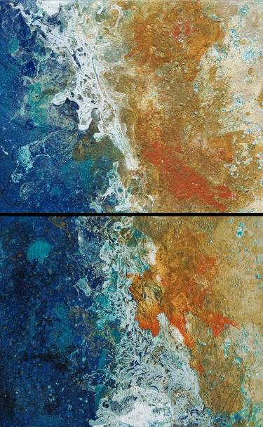 Original Abstract Seascape Paintings by Brigitte Ackland