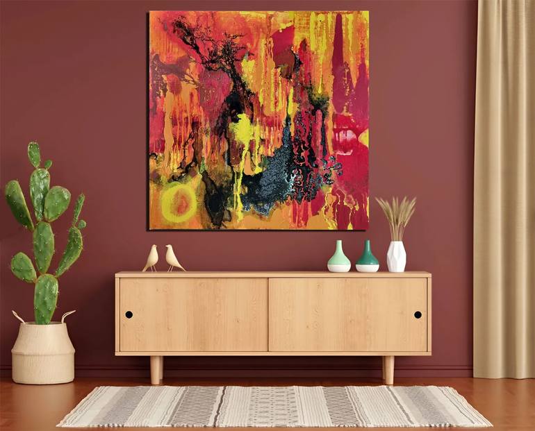 Original Abstract Expressionism Abstract Painting by Brigitte Ackland