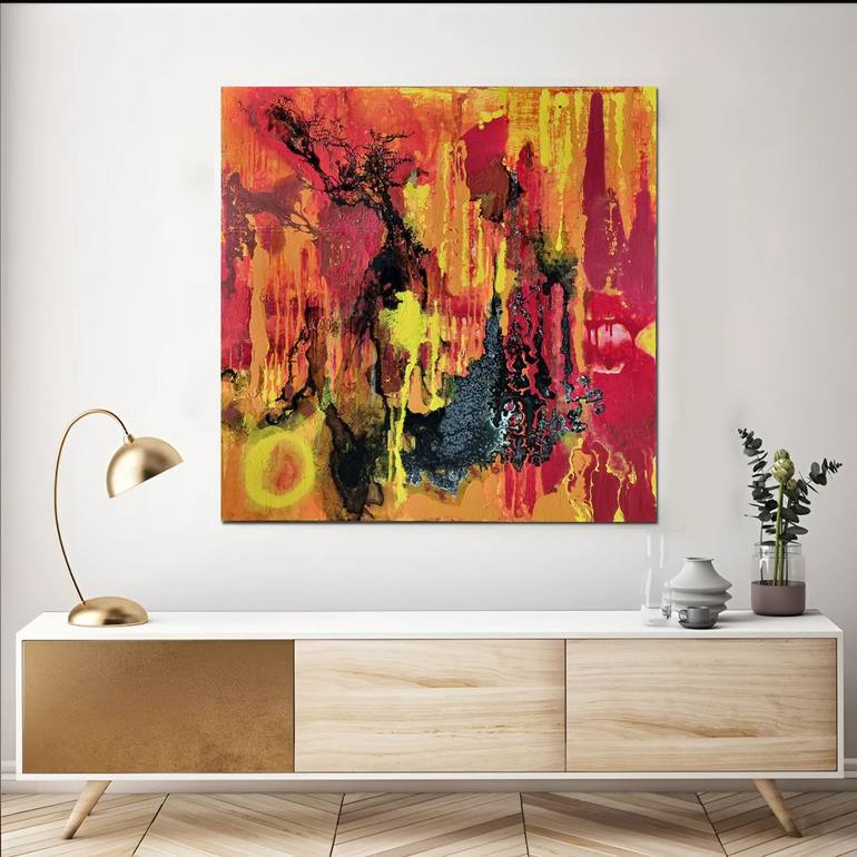 Original Abstract Expressionism Abstract Painting by Brigitte Ackland