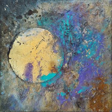 Original Abstract Outer Space Paintings by Brigitte Ackland