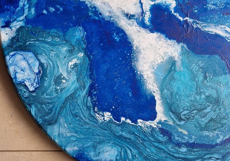 Original Abstract Water Painting by Brigitte Ackland