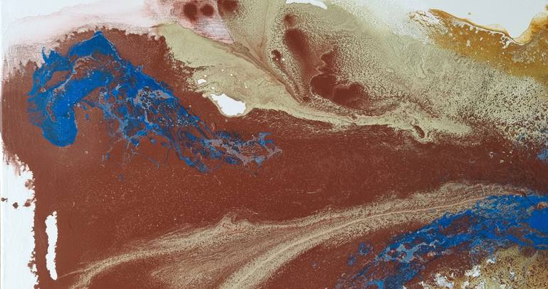 Original Abstract Seascape Painting by Brigitte Ackland