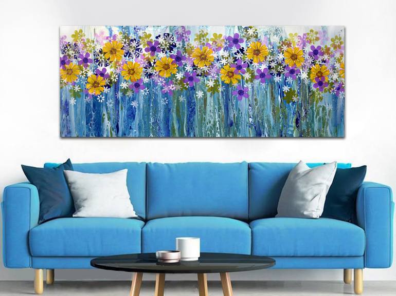 Original Modern Floral Painting by Brigitte Ackland