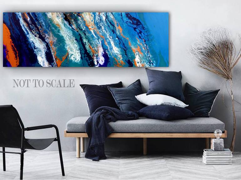 Original Abstract Water Painting by Brigitte Ackland