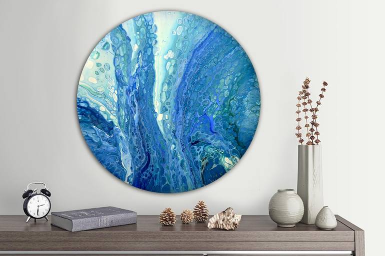 Original Abstract Seascape Painting by Brigitte Ackland