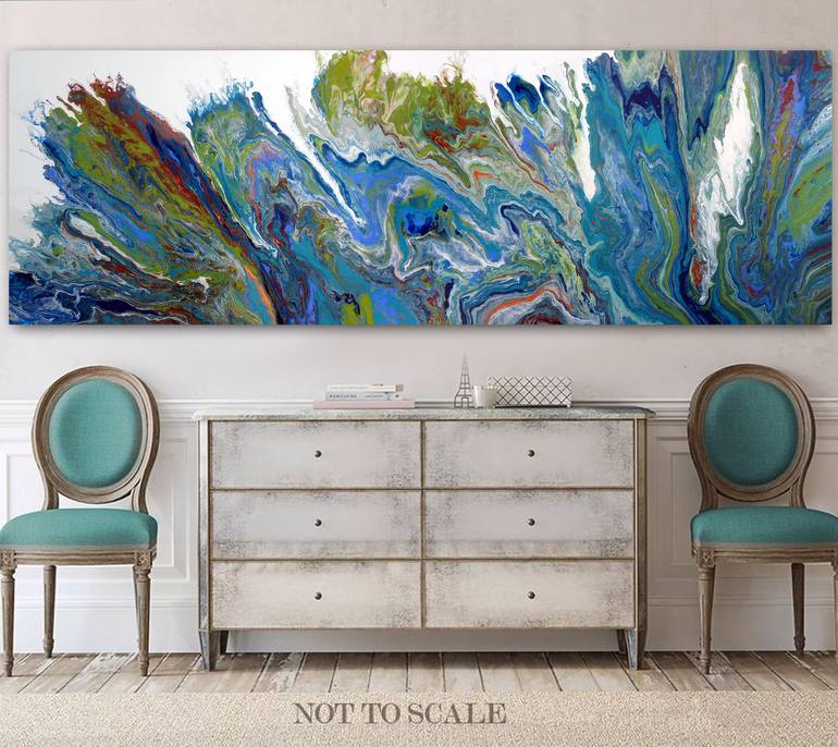 Original Abstract Seascape Painting by Brigitte Ackland