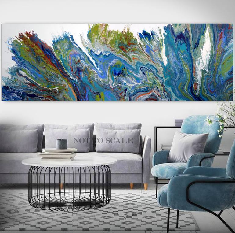 Original Abstract Seascape Painting by Brigitte Ackland