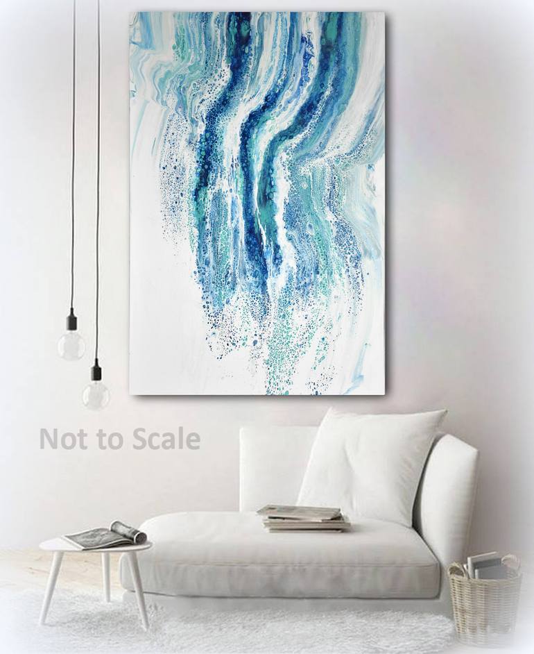 Original Abstract Seascape Painting by Brigitte Ackland