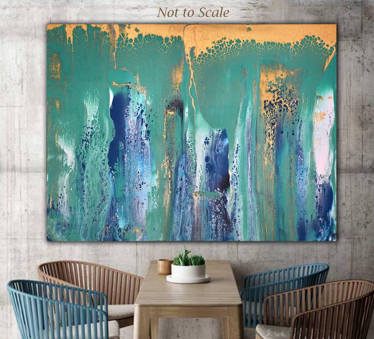 Original Abstract Seascape Painting by Brigitte Ackland