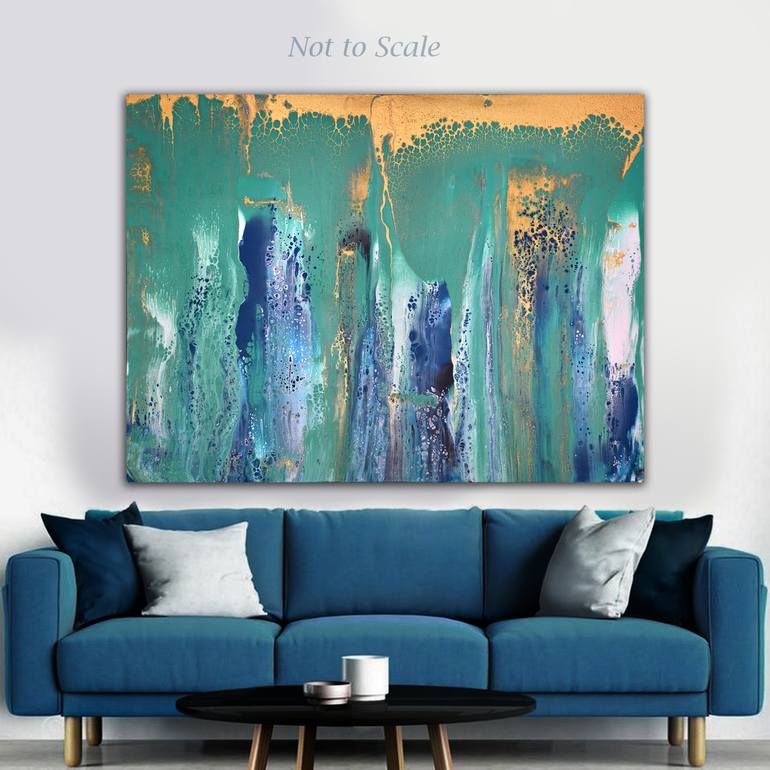 Original Abstract Seascape Painting by Brigitte Ackland