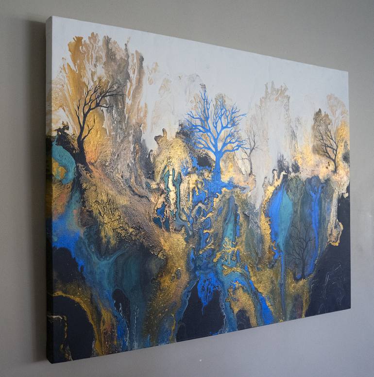 Original Abstract Tree Painting by Brigitte Ackland